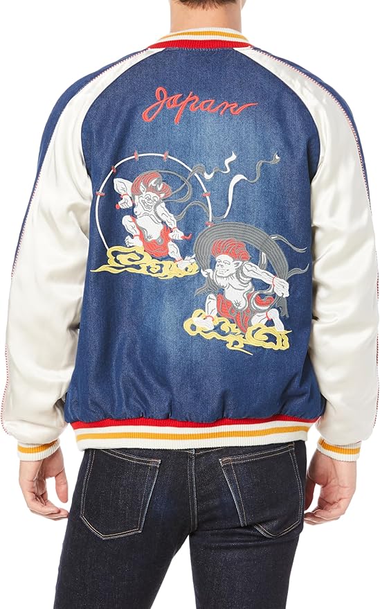 HOUSTON INDIGO NYLON SOUVENIR JACKET最終値下 Amazon | [ヒューストン] INDIGO NYLON SOUVENIR JACKET